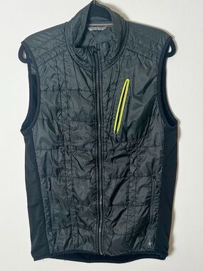 Smartwool Mens Vest Puffer Merino Wool Grey Black Large